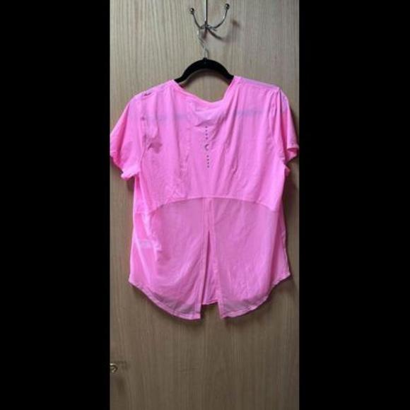 NWT Zyia Active 3X Pink Panel Split Back Mesh Tee - Picture 2 of 6
